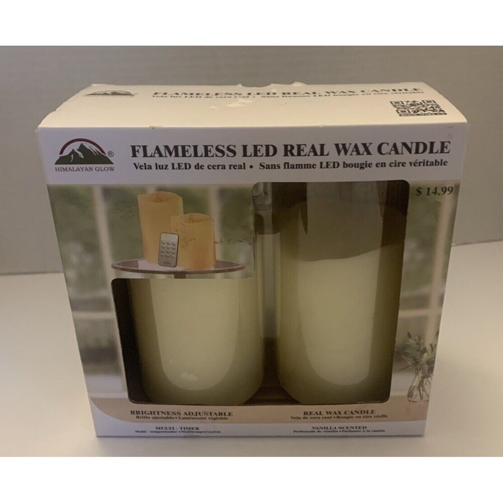 Himalayan Glow Set of 2 Realistic LED Flameless Candles